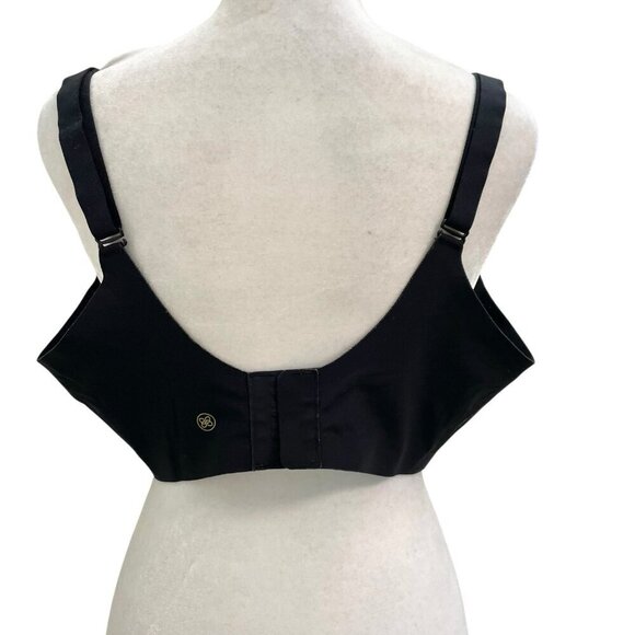 Honeylove Crossover WireFree Lace Bra Removable Pads Black size 1X - Picture 7 of 11